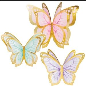 Butterfly Foil Centerpieces 9 count